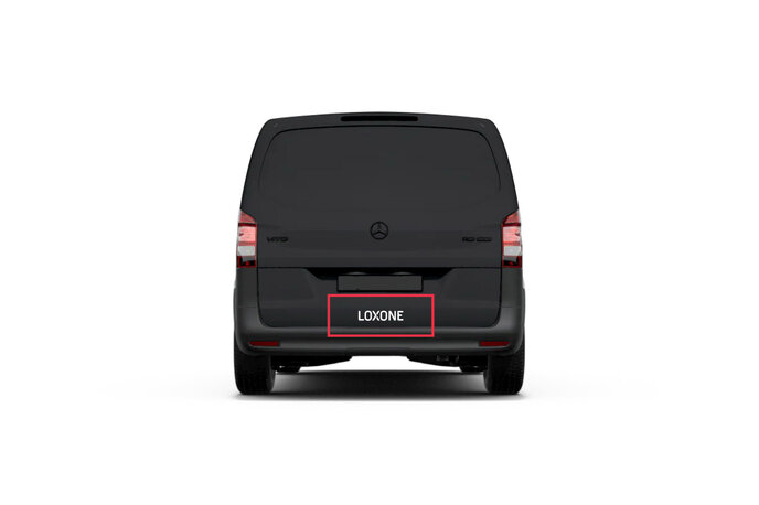 Samolepka na auto logo M biela