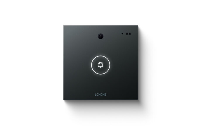 Intercom antracitová