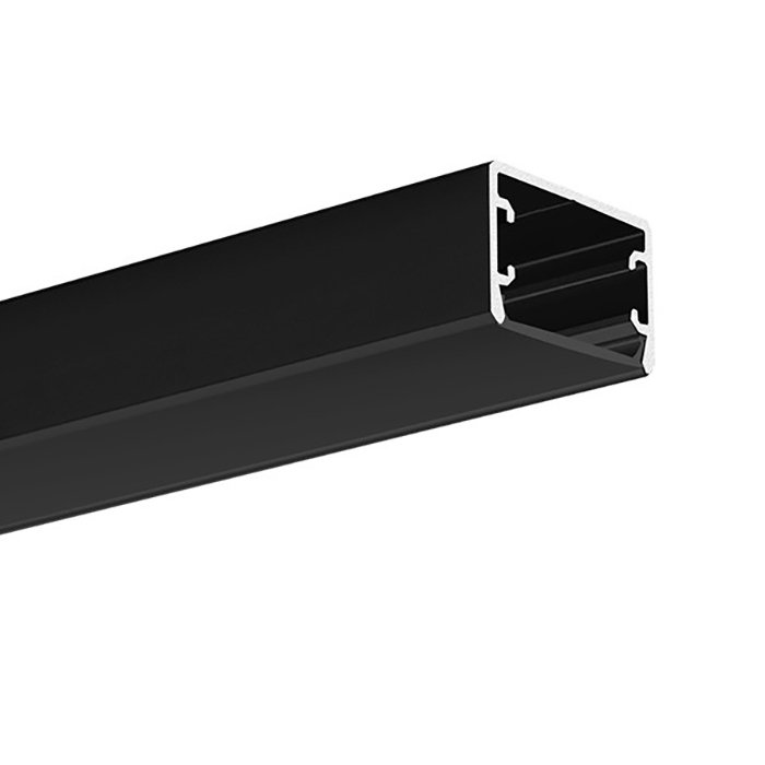 LED hliníkový profil KLUŚ GLAZA-LL |černá anoda Délka: 1m