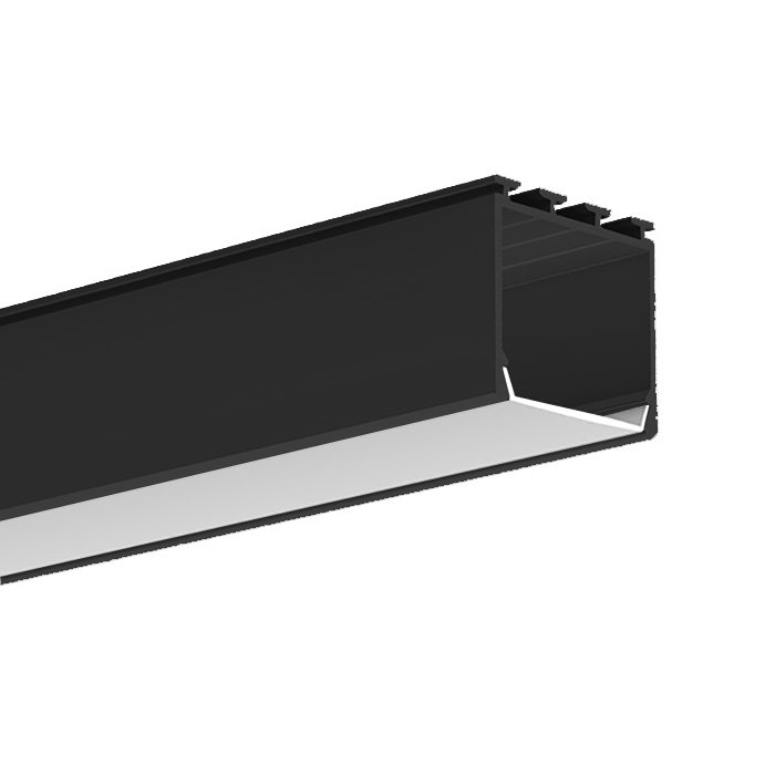 LED hliníkový profil KLUŚ LIPOD |černá anoda Délka: 2m