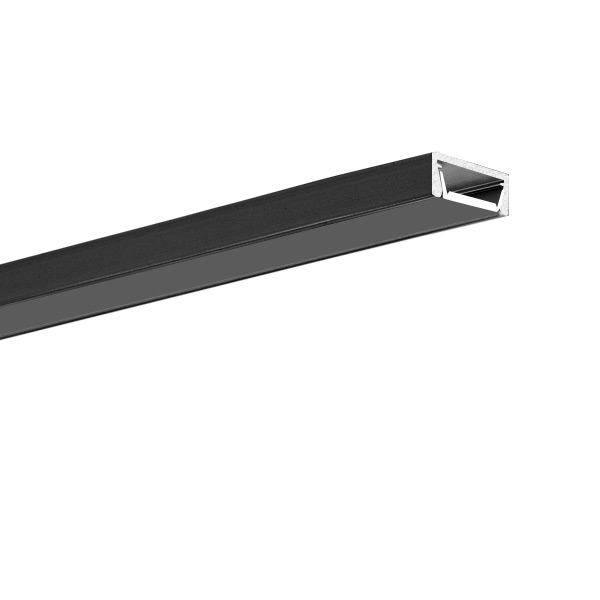 LED hliníkový profil KLUŚ MICRO-PLUS |černá anoda Délka: 1m