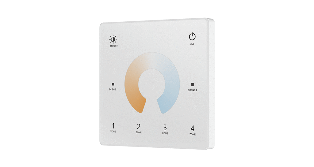 Skydance LED ovladač RF CCT (4 zóny) - TW2-4 Barva: Bílá