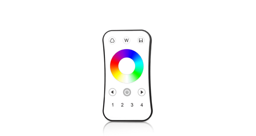 Skydance LED ovladač RF RGBW (4 zóny) - R8 Barva: Bílá