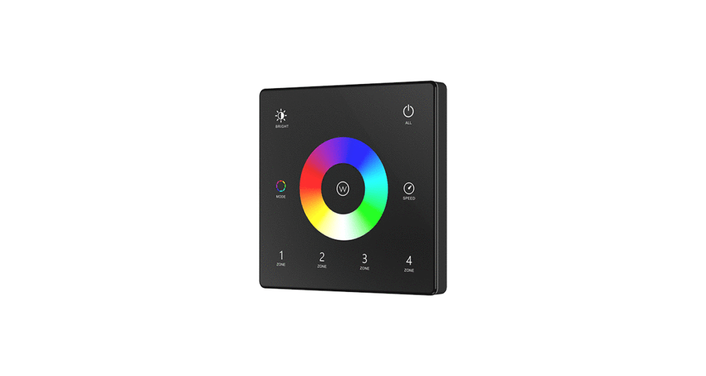 Skydance LED ovladač RF RGBW (4 zóny) - TW4-4 Barva: Černá